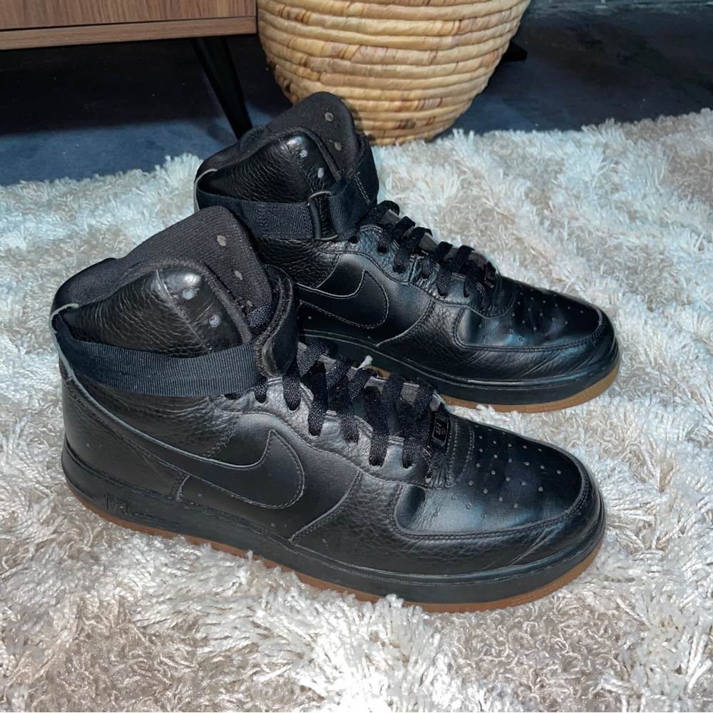 Air Force High 07 Gum / Black Leather